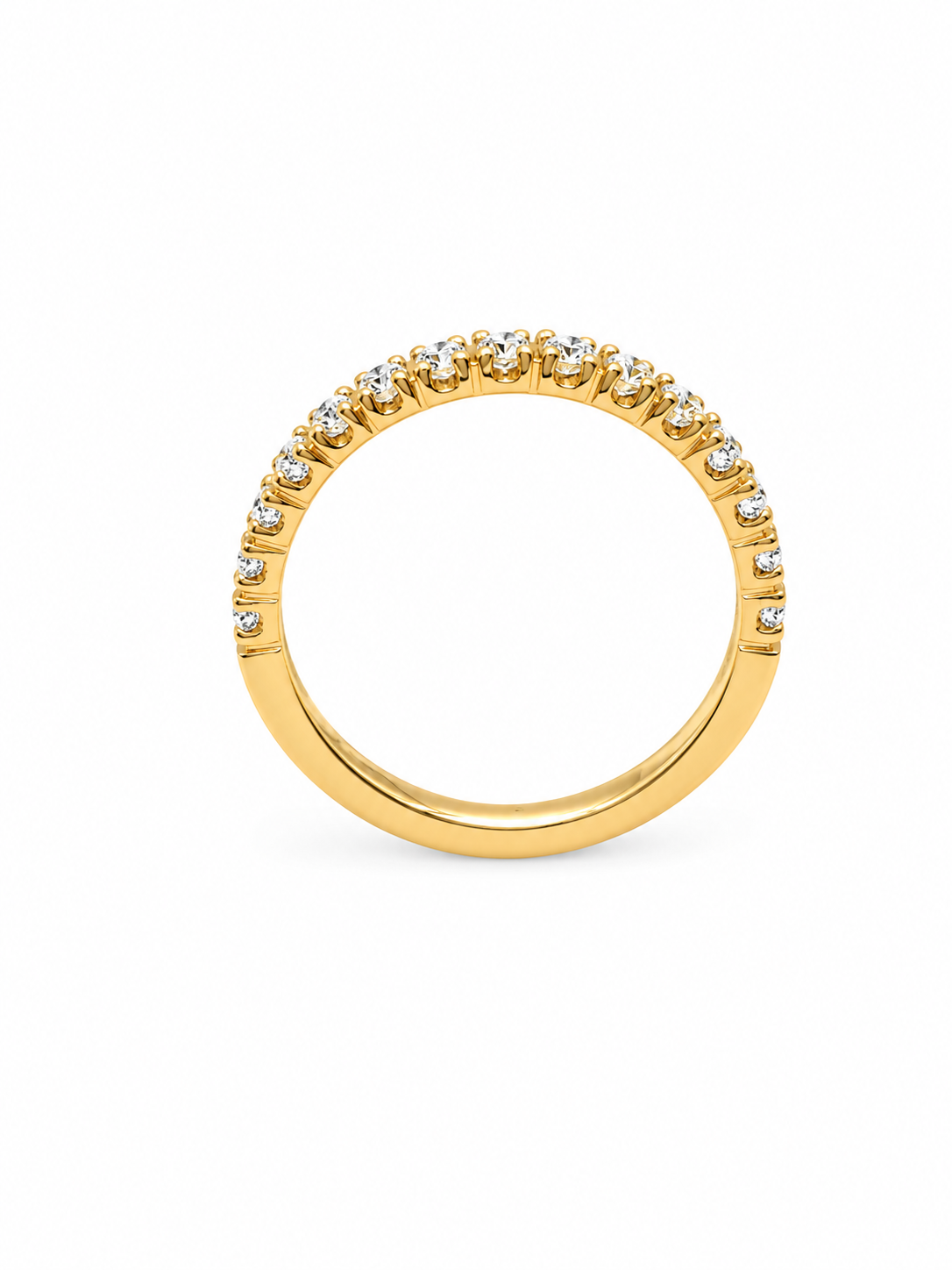 Anello donna Fantasia Fedina Oro giallo e Diamanti