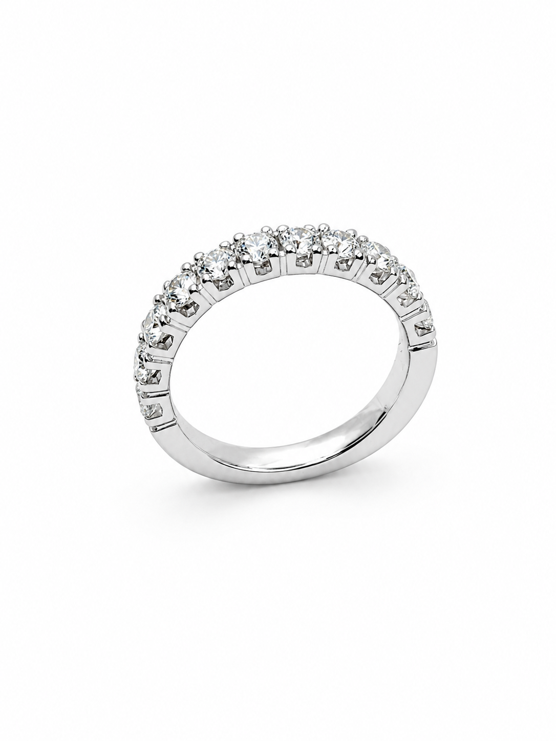 Anello donna Fantasia Fedina Oro bianco e Diamanti