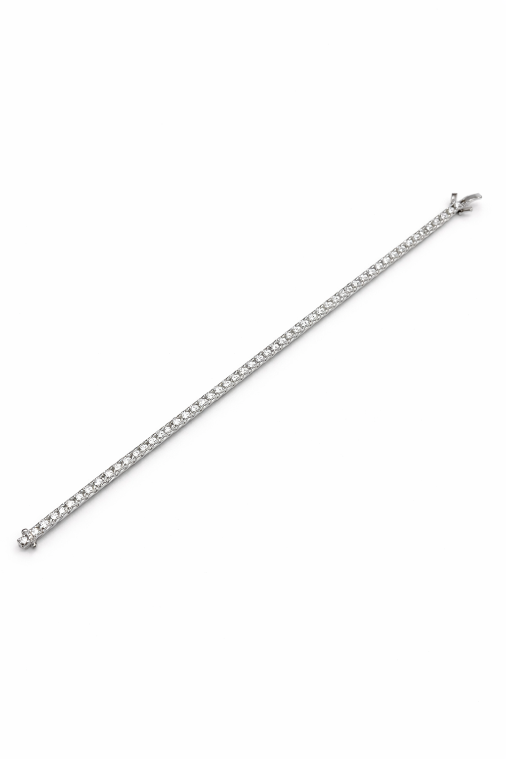 Bracciale Donna Tennis oro bianco e diamanti naturali ct.1,43