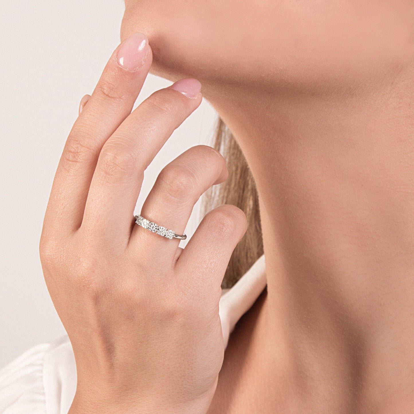 Anello Mirco Visconti Fantasia oro bianco e diamanti