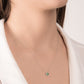 Collana Donna Mirco Visconti Cuore Smeraldo Oro Bianco Diamanti