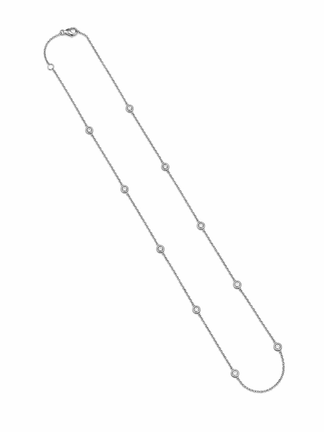 Collana Donna Fantasia Oro Bianco e Diamanti a spot