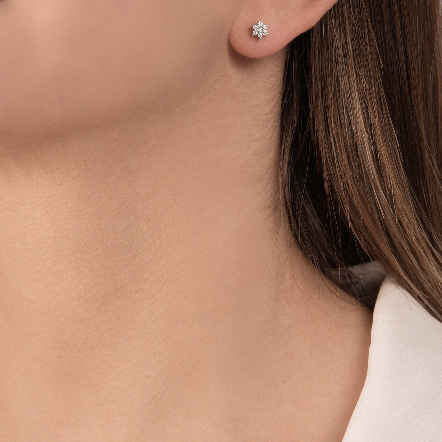 Orecchini Mirco Visconti Stella Oro bianco e Diamanti