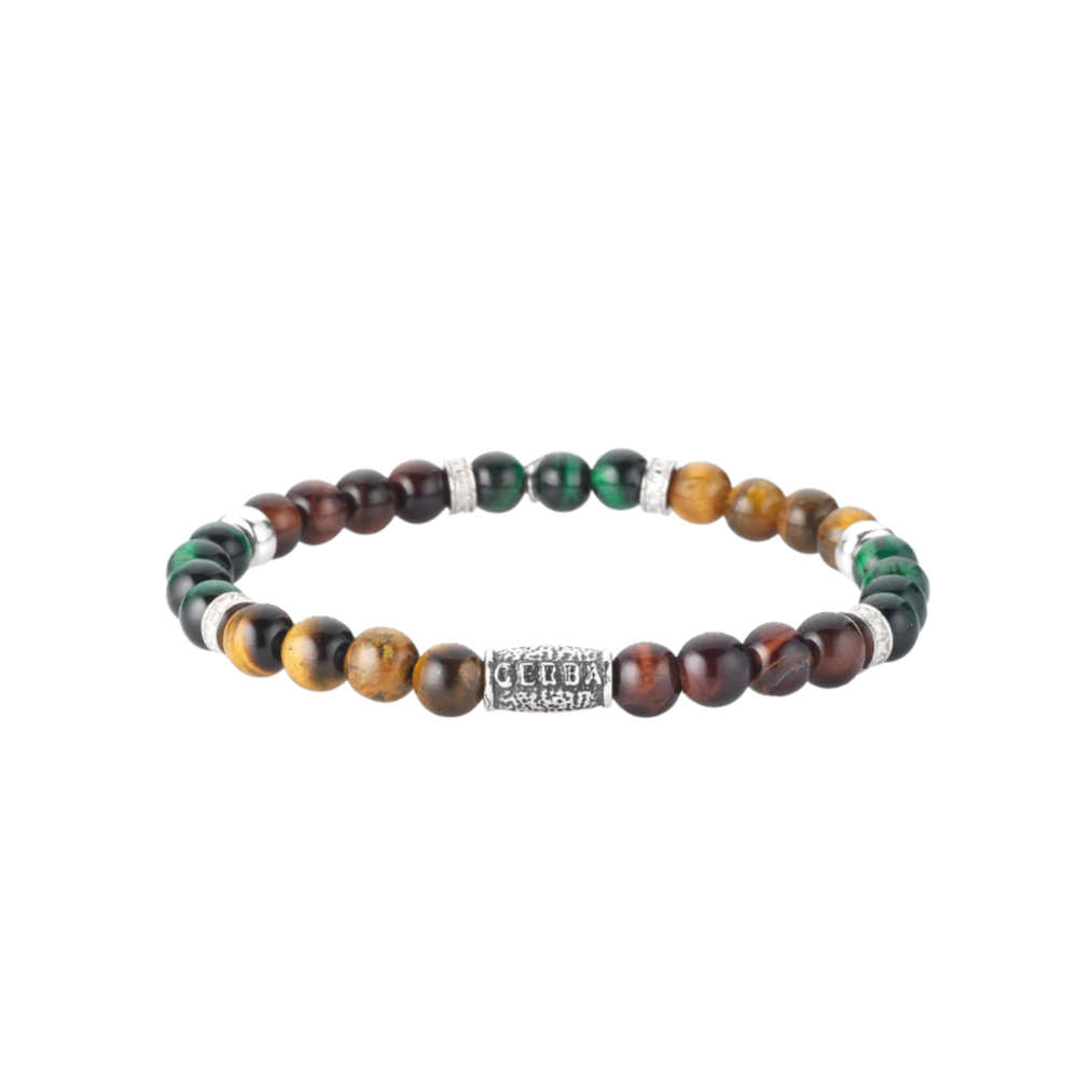 Bracciale Uomo Gerba Argento Pietre Life 447