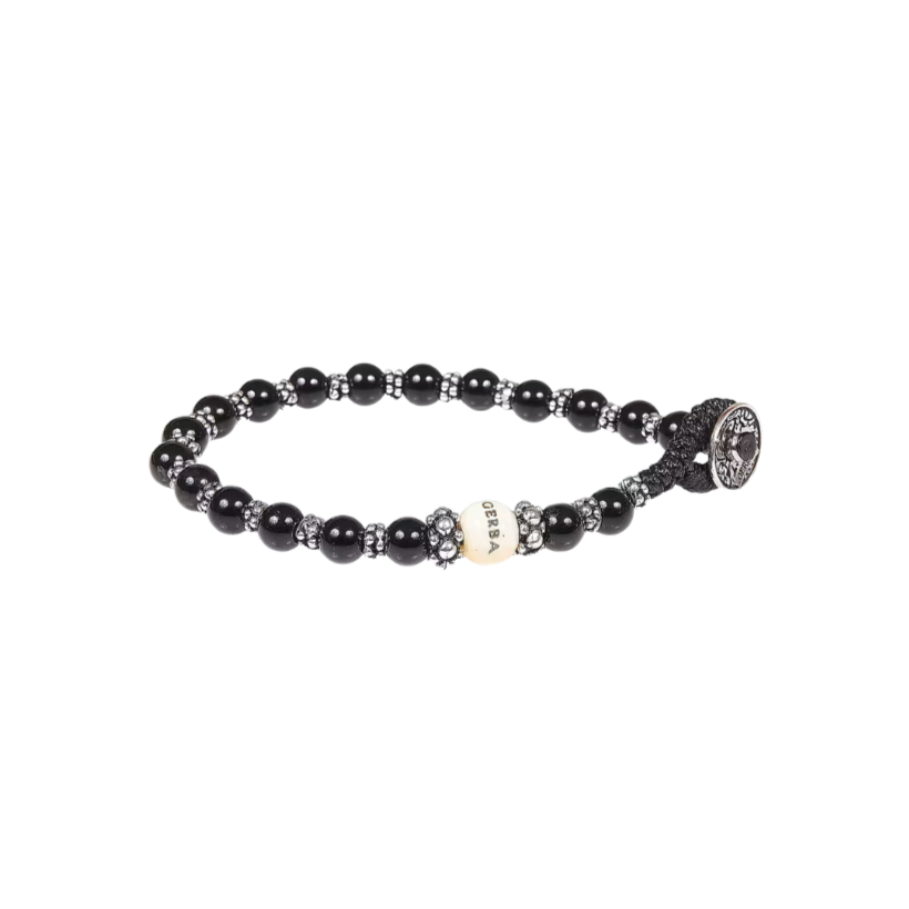 Bracciale Uomo Gerba Argento Pietre Onice Lab064
