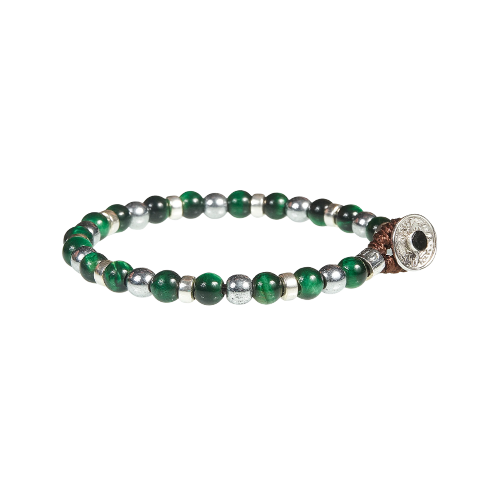 Gerba Men's Bracelet Silver Stones Blue Sky Light 247