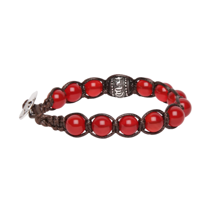 Bracelet Woman Man Tamashii Green Agate Prayer Wheel Hard Stones