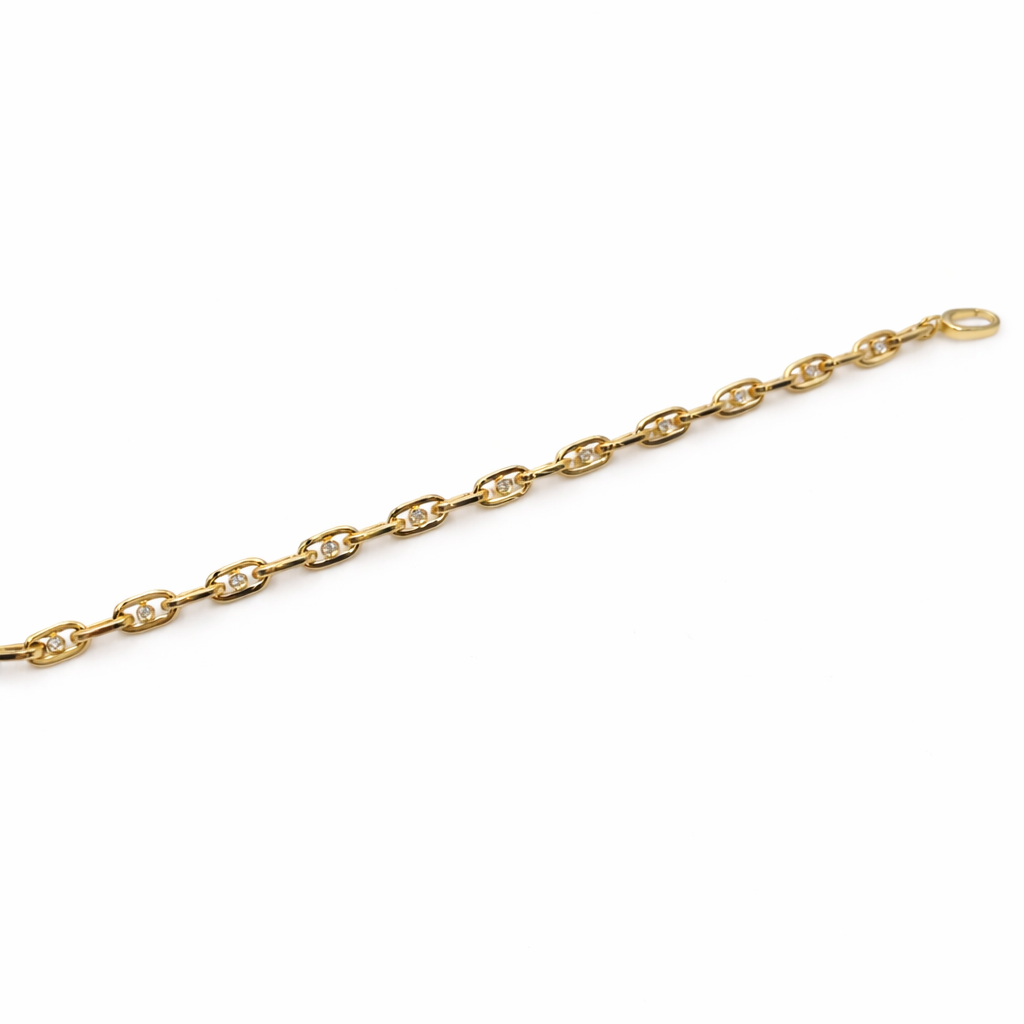 Bracciale Donna oro giallo e diamante naturali ct. 0,51