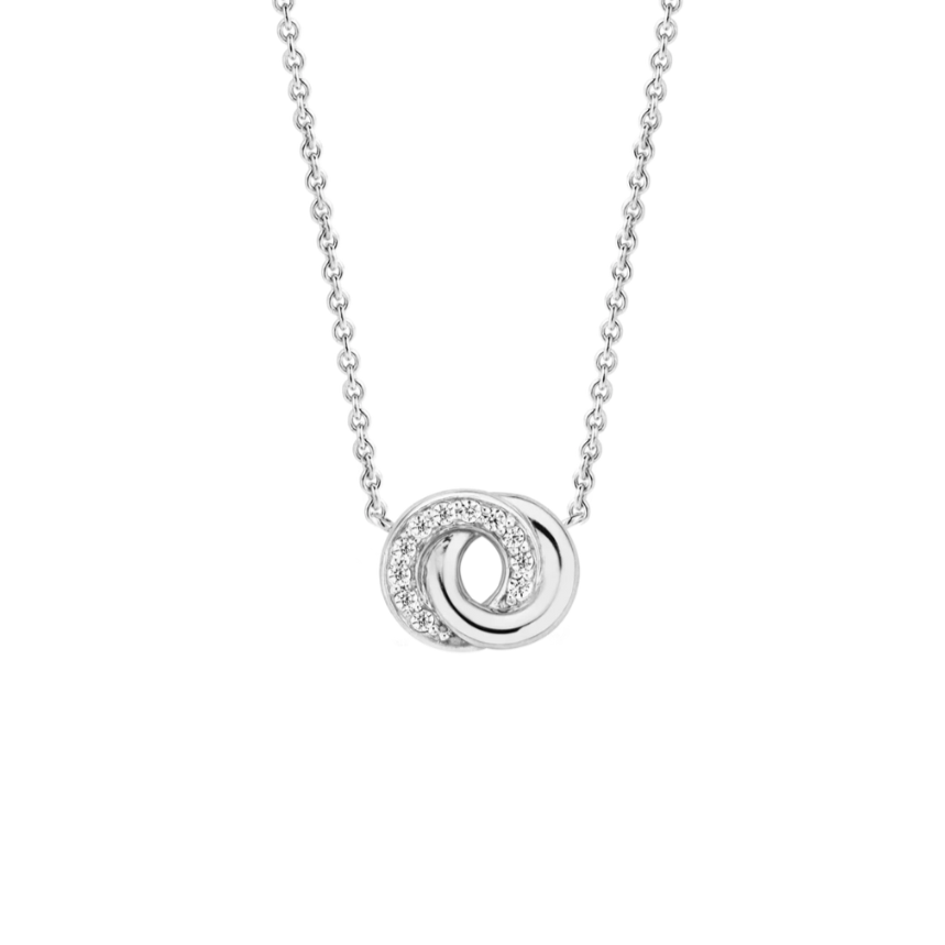 Collana Donna Argento Doppio Intreccio TI SENTO - Milano 3915ZI