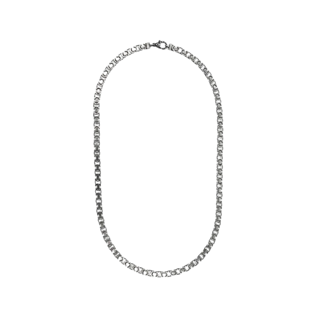 Collana Argento Uomo Albert M Catena Bizantina Piatta