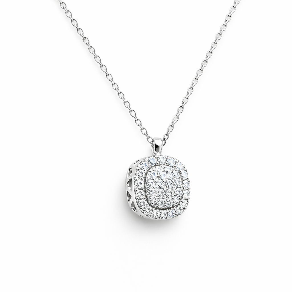 Collana Donna Fantasia Oro Bianco e Diamanti