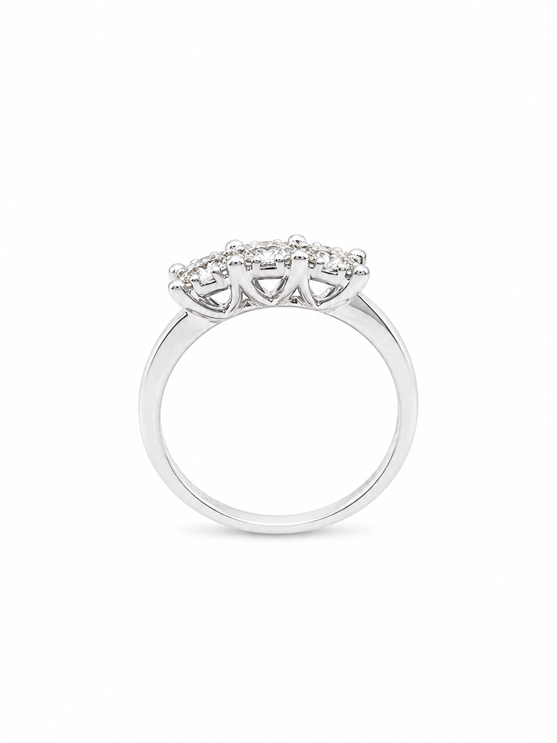 Anello Trilogy Oro bianco e Diamanti Ct.0,30 G VS