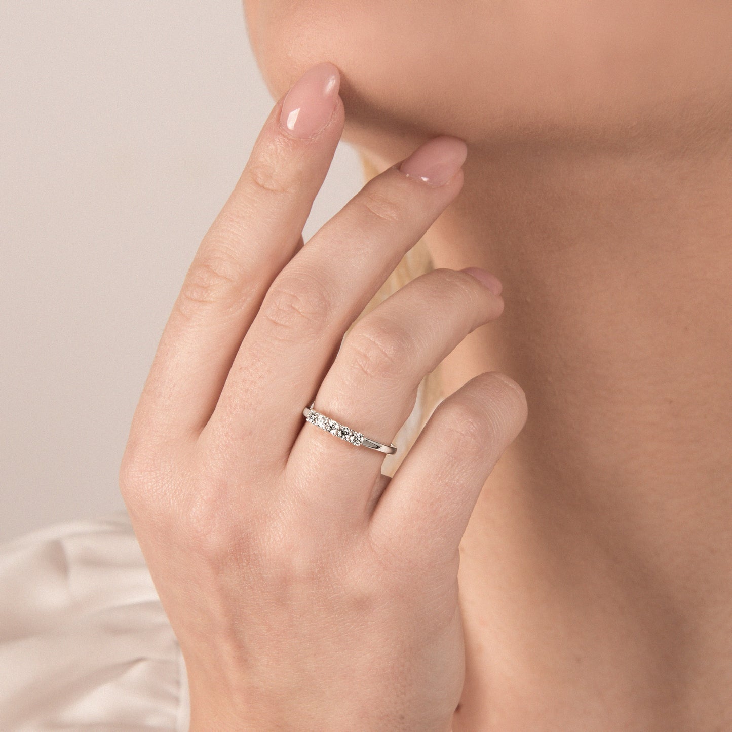 Anello Mirco Visconti Fantasia Fedina Oro bianco e Diamanti