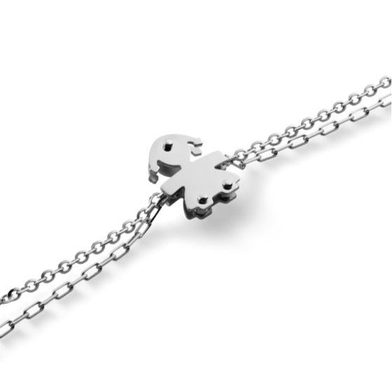 Bracciale Le Bebè Oro Bianco Bimba LBB524