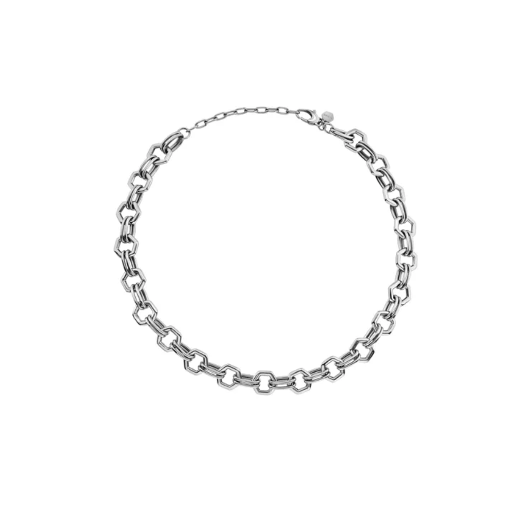 Breil Collana Donna Tie Up In Acciaio Color Oro - Gioiello Semirigido Con Nodi E Chiusura Regolabile
