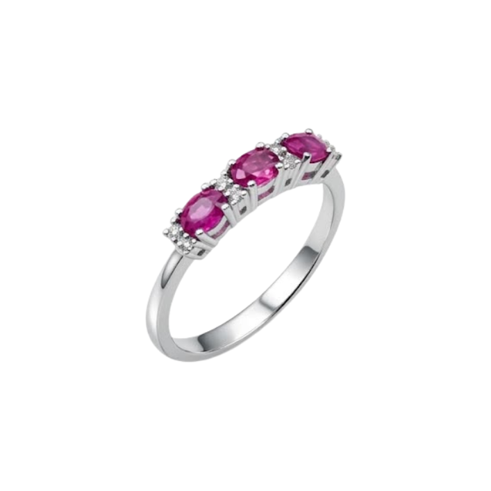 Anello Donna Mirco Visconti Fedina Rubino Diamanti
