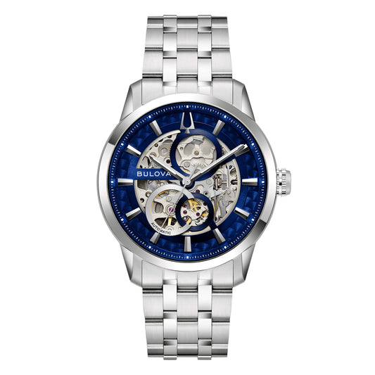 Orologio uomo Bulova Sutton Skeleton 40 mm 96A331