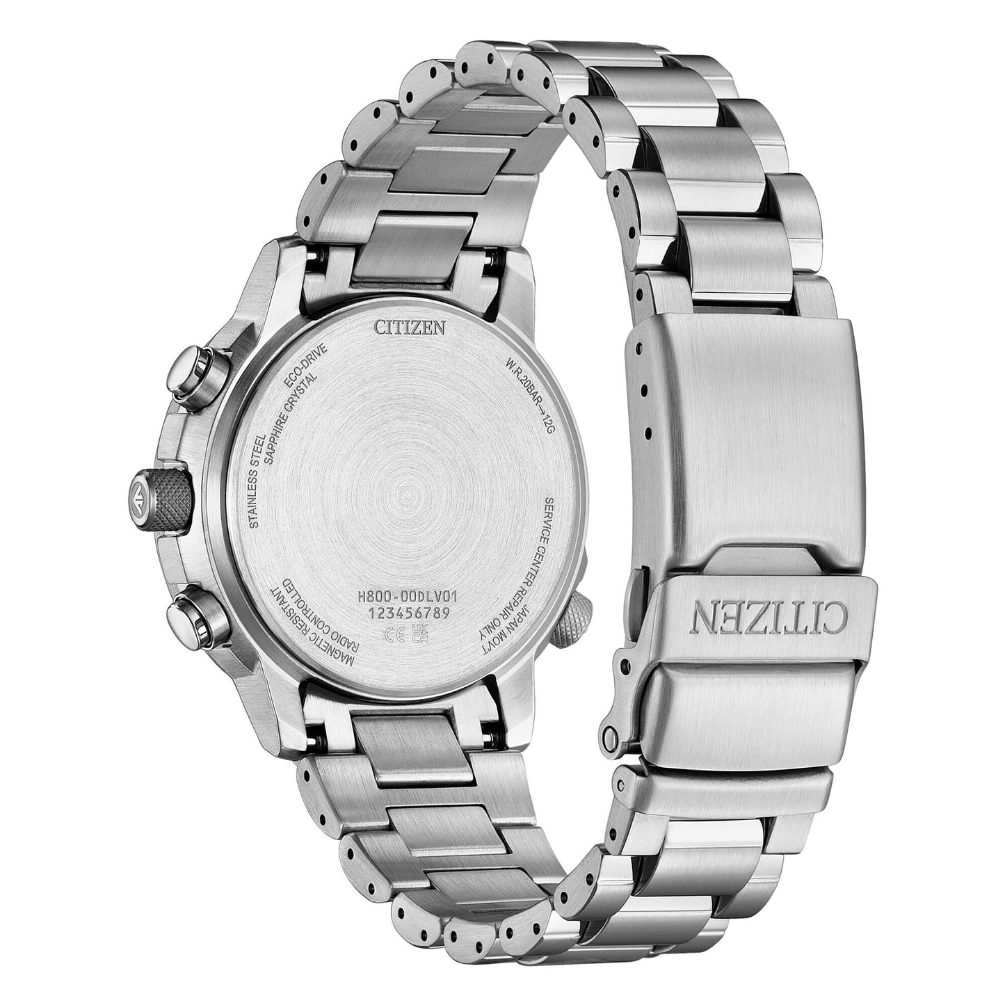 Orologio Uomo Citizen Crono Pilot Acciaio 41mm AT8300-58E