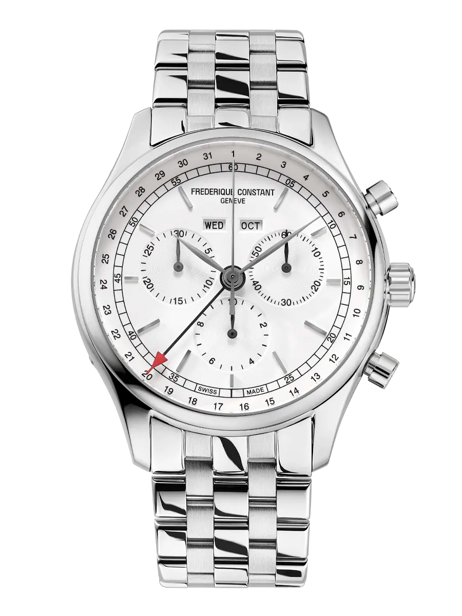 Orologio Uomo Frederique Constant Quarz Chronograph Triple Calendar FC-296SW5B6B