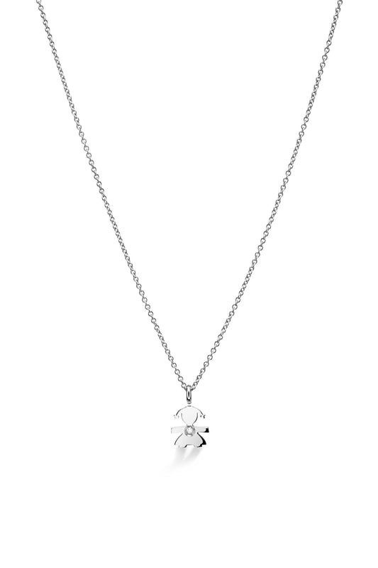 Collana Le Bebè Oro Bianco Bimba I Preziosi LBB334