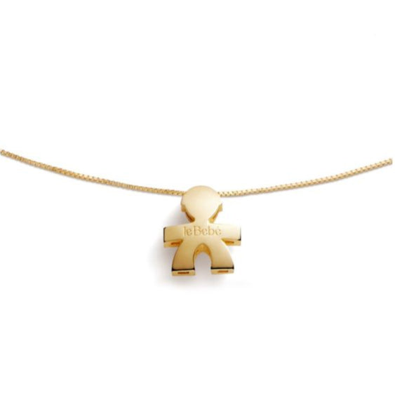 Le Bebè White Gold Necklace Pendant Little Girl I mini LBB048N