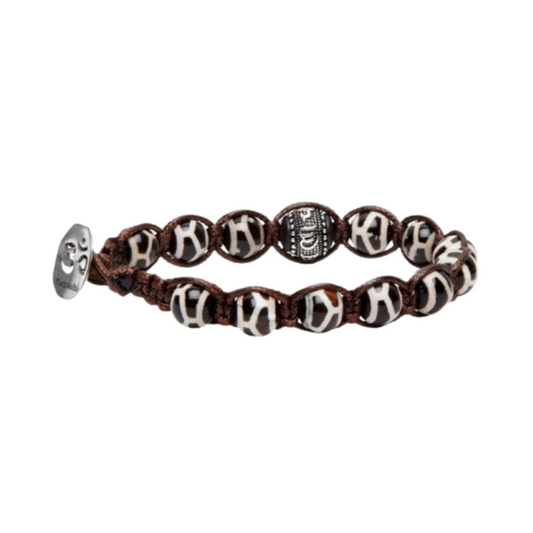 Bracciale Donna Uomo Tamashii Pietra Gzi Ruota della Preghiera Pietre Dure