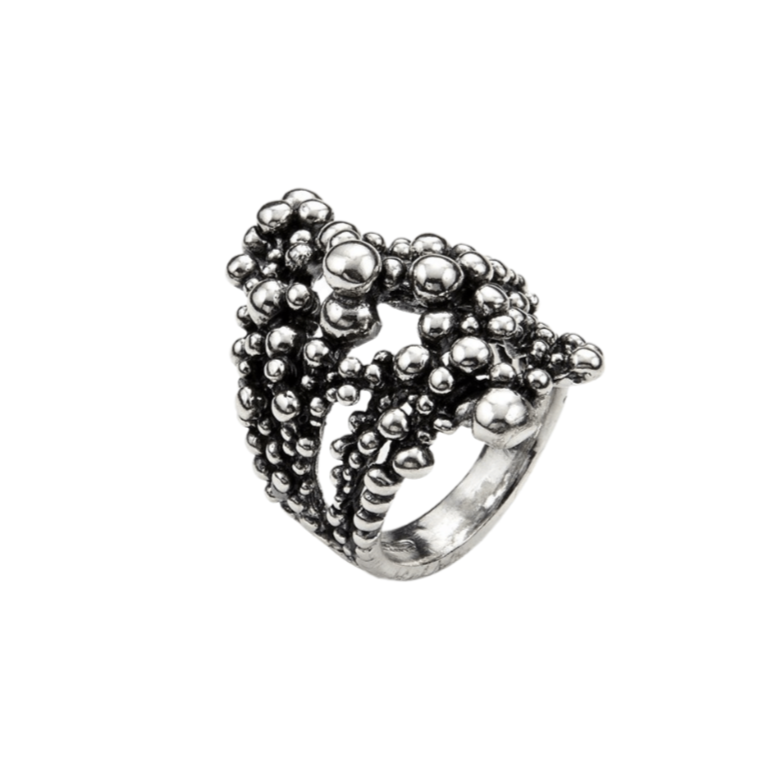 Anello Argento Giovanni Raspini Perlage 09535