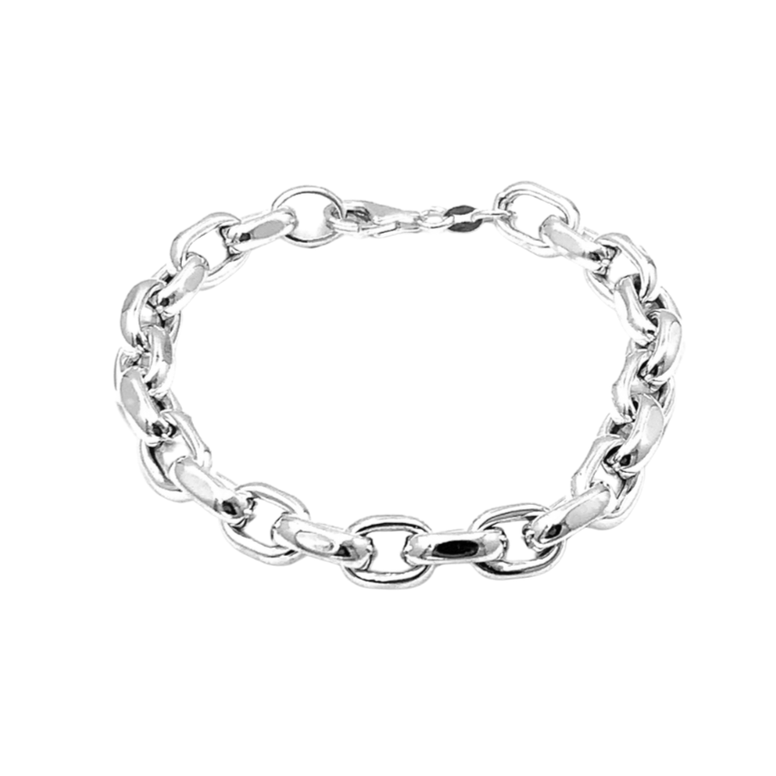 Bracciale da Donna in argento 925 braccialetto Torchon e Tubolare Bracciale da Donna in argento 925 braccialetto Torchon e Tubolare