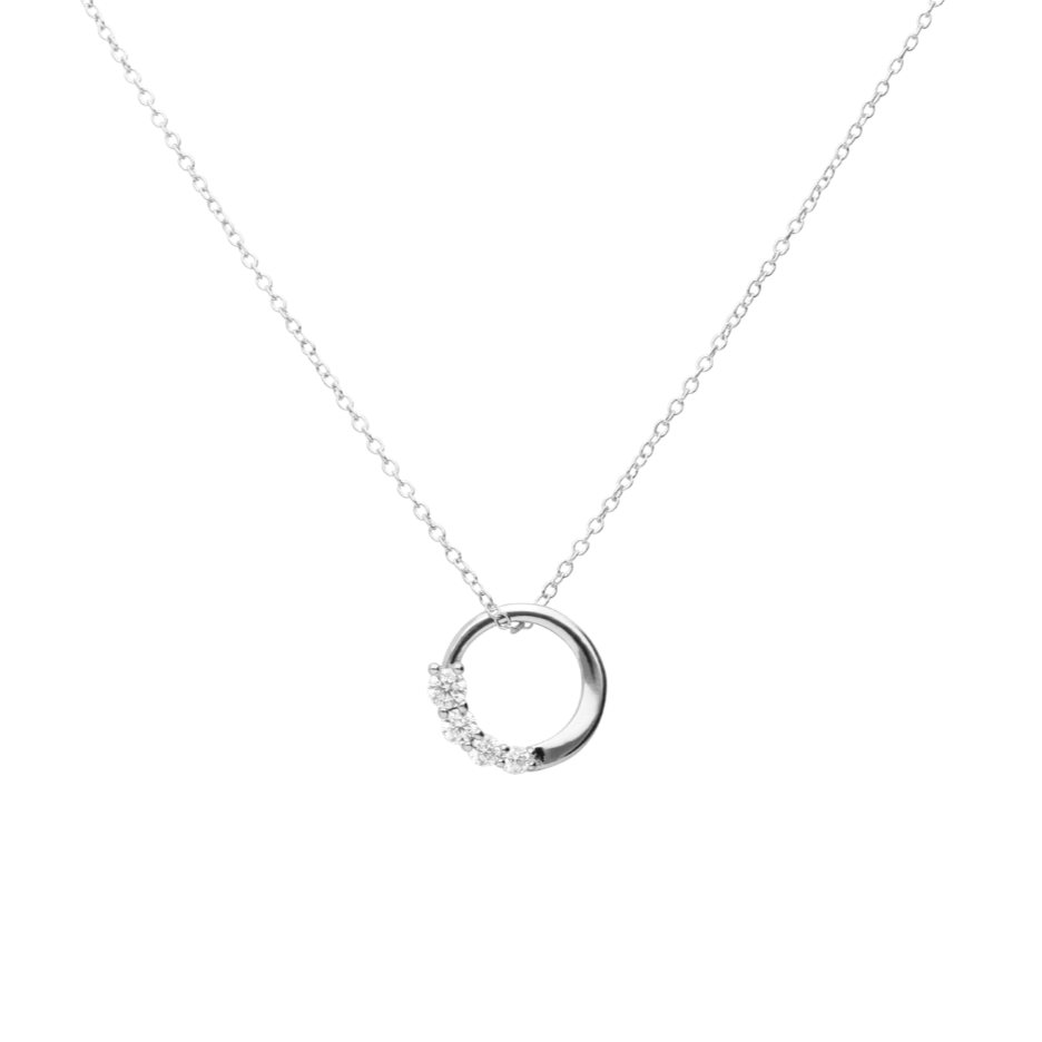 Collana Argento Diamonfire Brillant Semicerchio
