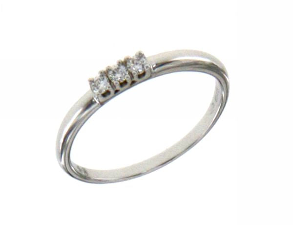 Anello Mirco Visconti Trilogy oro bianco e diamanti