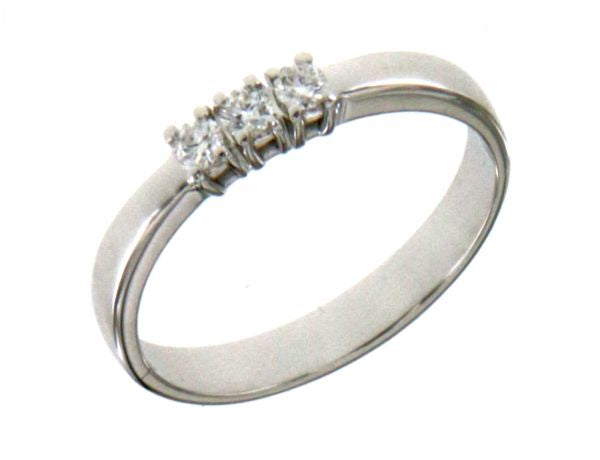 Anello Donna Mirco Visconti Trilogy Oro Bianco e Diamanti