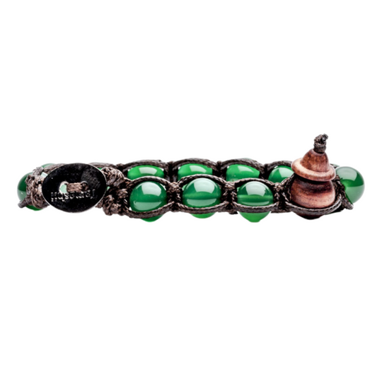 Bracciale Donna Uomo Tamashii Agata Verde Pietre Dure