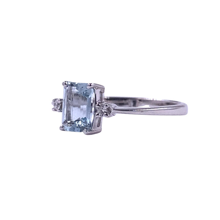 Anello Mirco Visconti oro diamanti e Acquamarina