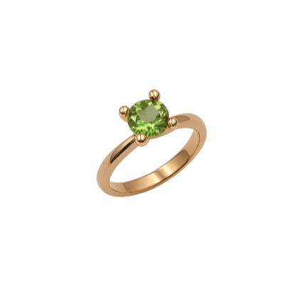 Anello Donna Semiprezioso oro rosa e Peridoto