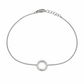 Bracciale Donna cerchio oro bianco e diamanti naturali ct. 0,14