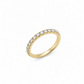 Anello donna Fantasia Fedina Oro giallo e Diamanti