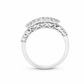 Anello Trilogy Oro bianco e Diamanti Ct. 1,00 G VS