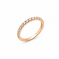 Anello donna Fantasia Fedina Oro rosa e Diamanti