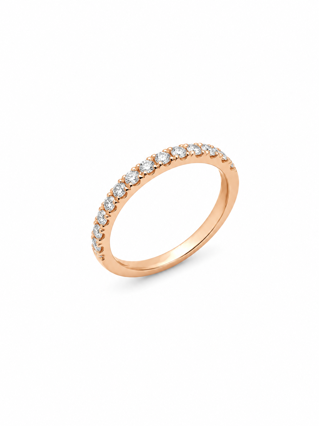 Anello donna Fantasia Fedina Oro rosa e Diamanti