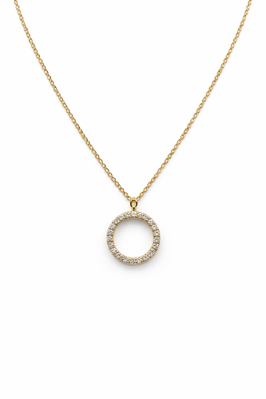 Mirco Visconti Women's Necklace Heart White Gold and Diamonds