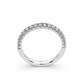 Anello donna Fantasia Fedina Oro bianco e Diamanti