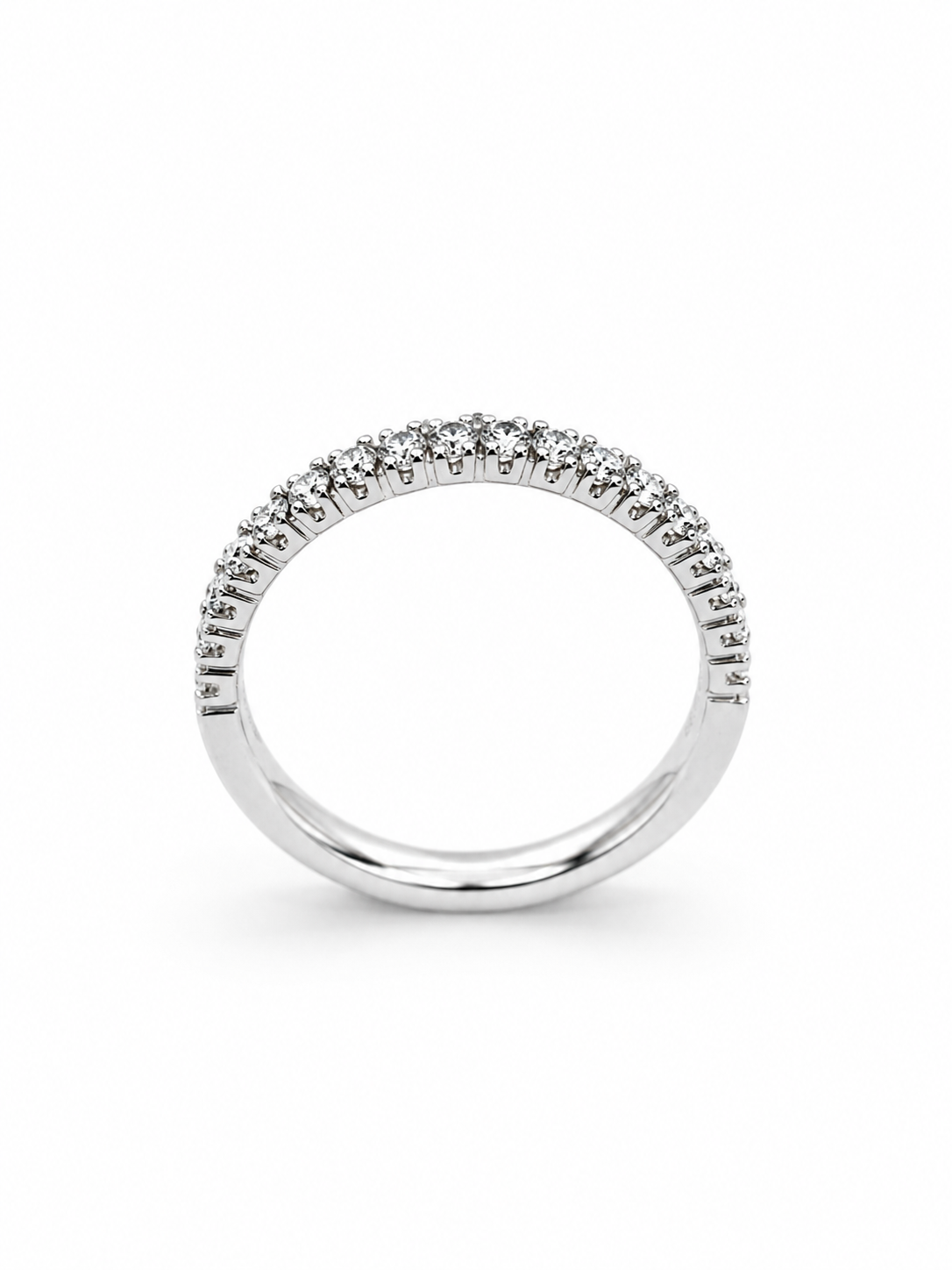 Anello donna Fantasia Fedina Oro bianco e Diamanti