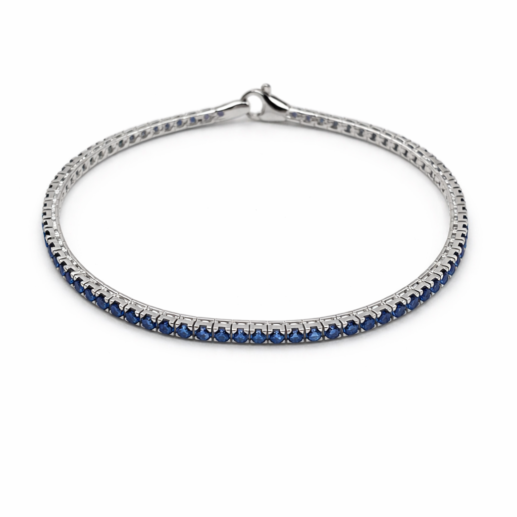 Woman Tennis Bracelet Silver and Zirconia