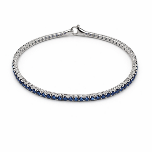 Woman Tennis Bracelet Silver and Zirconia