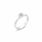 Anello Solitario Oro Bianco Diamanti
