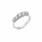 Anello Donna Dluce Fantasia Oro Bianco e Diamanti Riviere