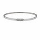 Bracciale Donna Rigido Trilogy oro bianco e diamanti naturali ct. 0,30