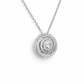 Collana Donna Punto Luce Pavè Oro Bianco e Diamanti Davite & Delucchi