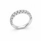 Anello donna Fantasia Fedina Oro bianco e Diamanti