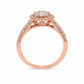 Anello donna Fantasia oro rosa e Diamanti